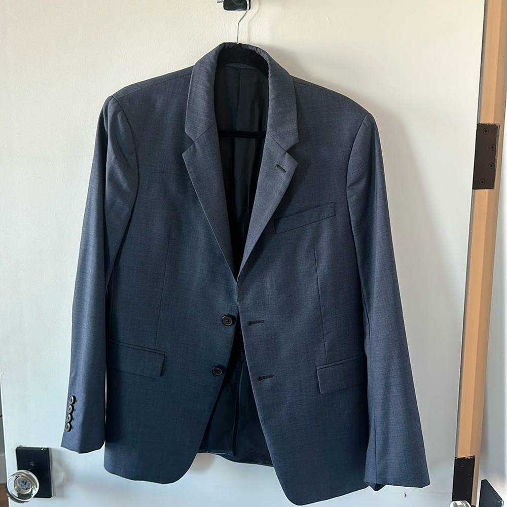 Theory Slim US 38 Navy Blue Suit Jacket